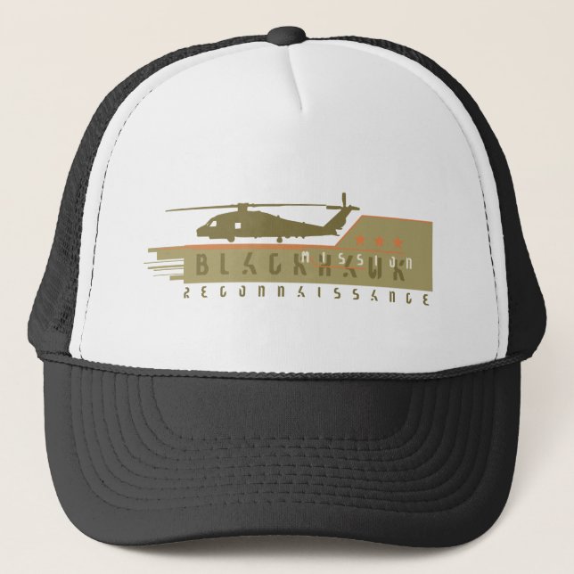 Blackhawk Helicopter Recon Team Trucker Hat (Front)