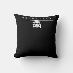Blackhawk Military Aviation Helicopter Pilot Gift Cushion