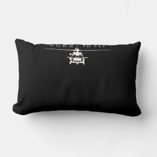 Blackhawk Military Aviation Helicopter Pilot Gift Lumbar Cushion