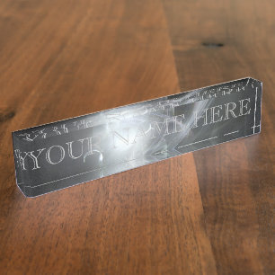 Blackhole Sun Fractal Name Plate