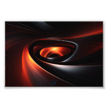 Blackhole with Red, Black & White Energy