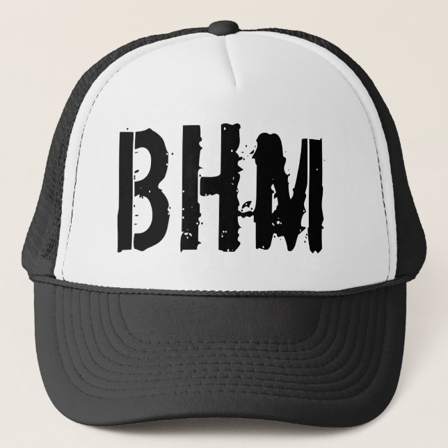 BlackHoodie Trucker Hat (Front)