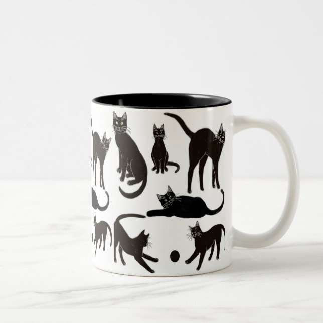 Blackie the Black Cat Mug (Right)