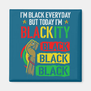 Blackity african black power juneteenth black magnet