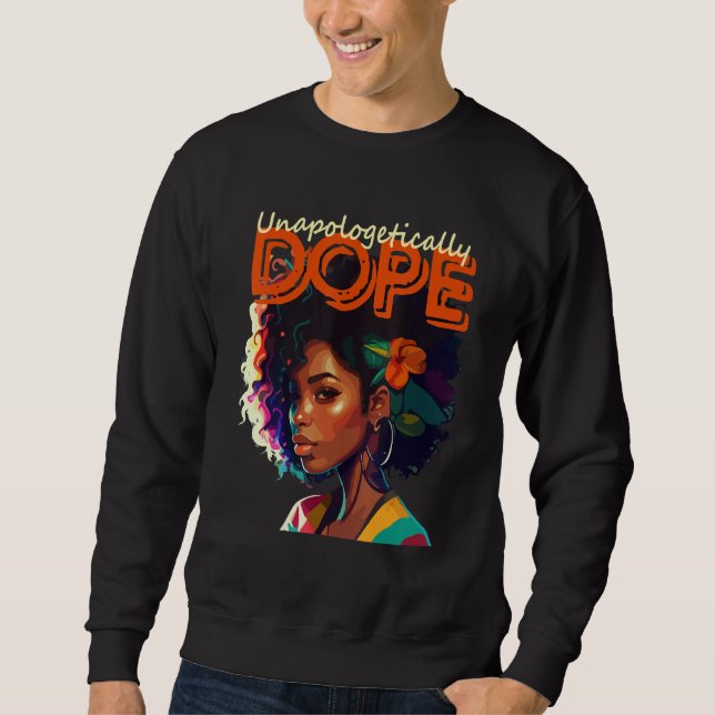 Blackity Black Every Month Black History African A Sweatshirt (Front)