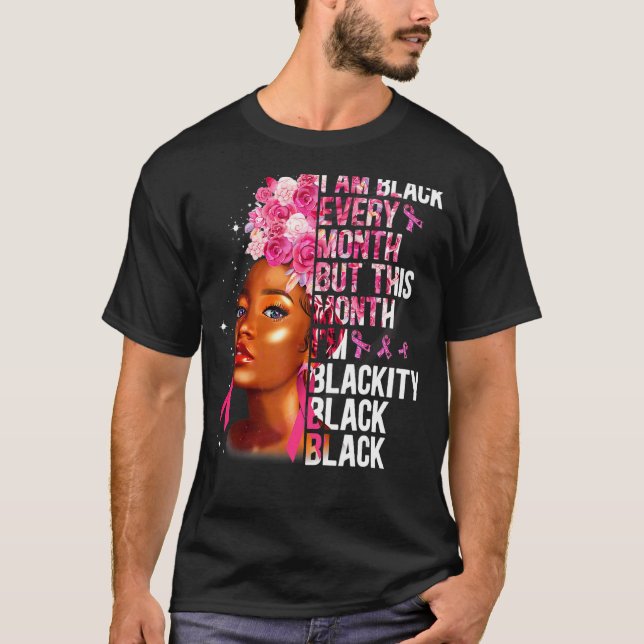 Blackity Black Every Month Black History BHM Afric T-Shirt (Front)