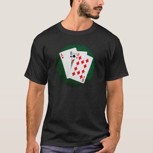 Blackjack 21 point - Ace, King, Ten T-Shirt (Front)