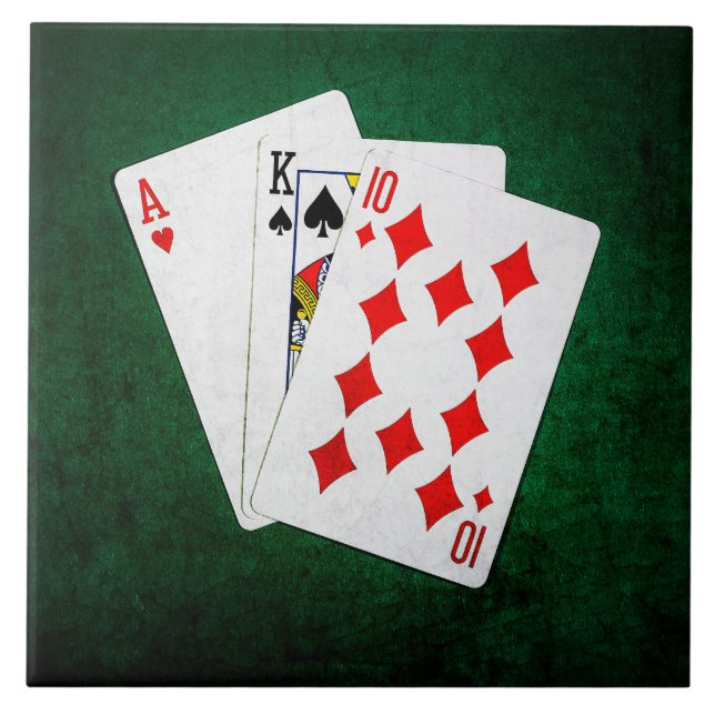 Blackjack 21 point - Ace, King, Ten Tile (Front)