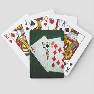 Blackjack 21 point - Ace, Queen, Ten Playing Cards