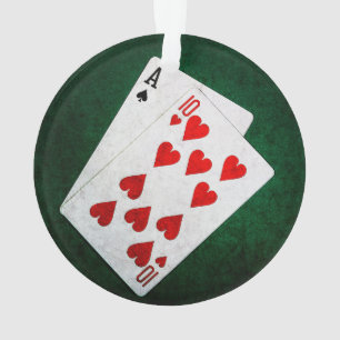 Blackjack 21 point - Ace, Ten Ornament