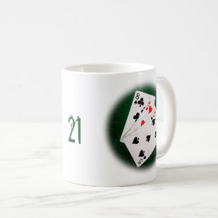 Blackjack 21 point - Eight, Eight, Five Coffee Mug