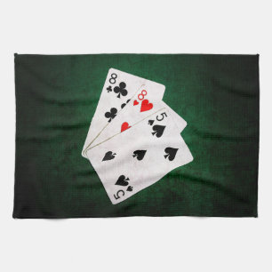 Blackjack 21 point - Eight, Eight, Five Tea Towel