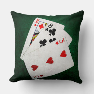 Blackjack 21 point - King, Eight, Three Cushion