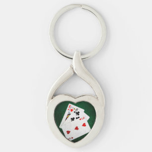 Blackjack 21 point - King, Eight, Three Key Ring
