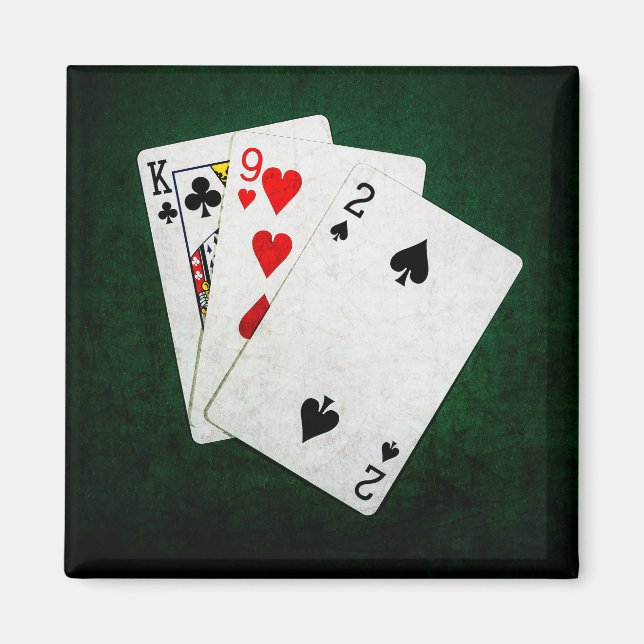 Blackjack 21 point - King, Nine, Two Magnet (Front)