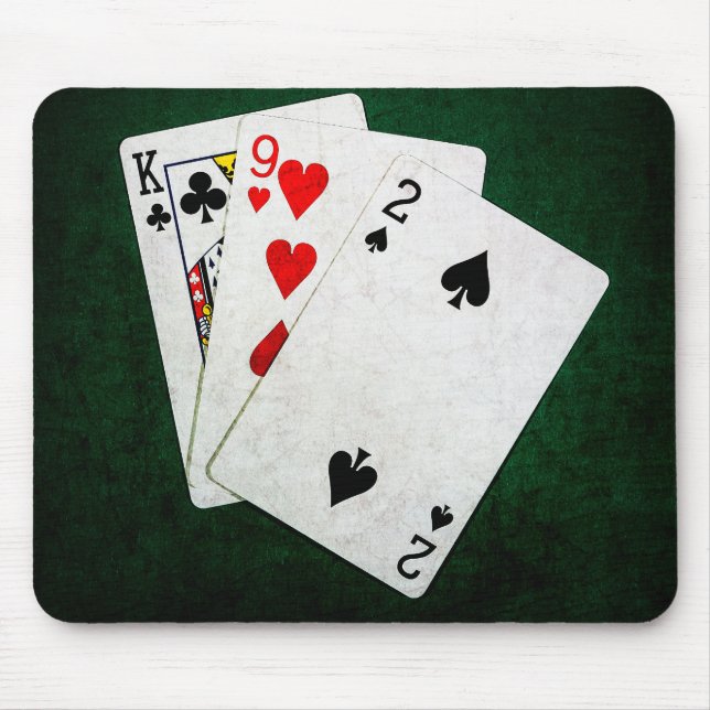 Blackjack 21 point - King, Nine, Two Mouse Pad (Front)