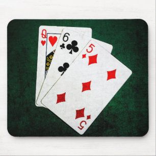 Blackjack 21 point - Queen, Six, Five Mouse Pad