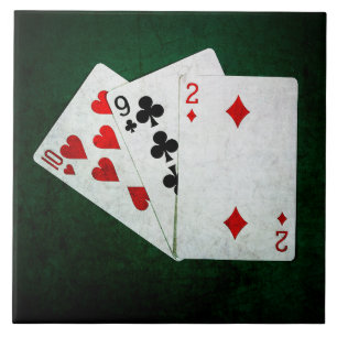 Blackjack 21 point - Ten, Nine, Two Ceramic Tile