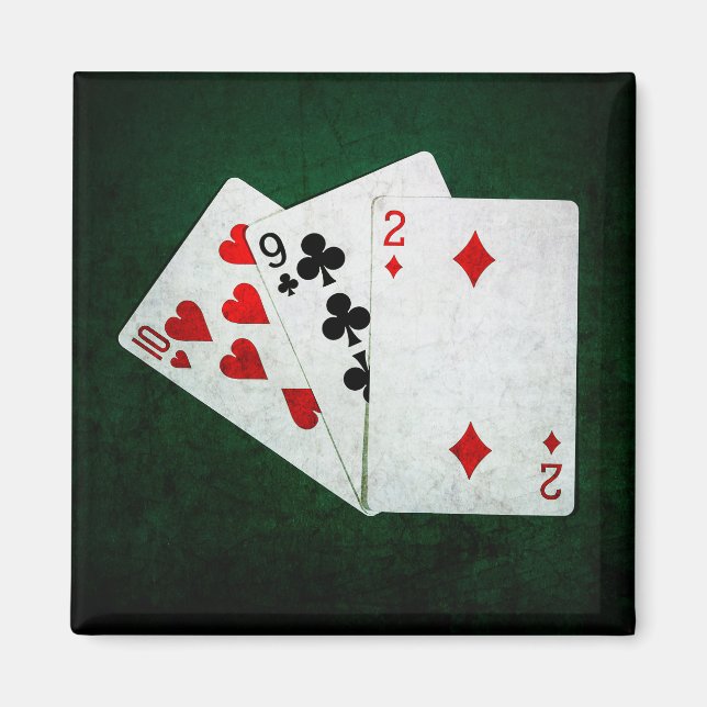 Blackjack 21 point - Ten, Nine, Two Magnet (Front)