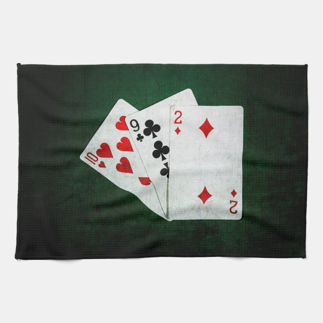 Blackjack 21 point - Ten, Nine, Two Tea Towel (Horizontal)