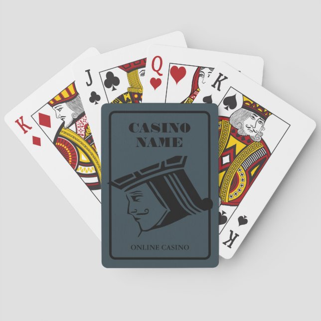 Blackjack Design, Online Casino, Gaming Industry Playing Cards (Back)