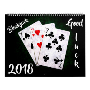 Blackjack - Good luck! customisable Calendar