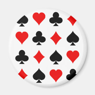 Blackjack / Poker Card Suits: Vector Art: Magnet