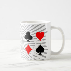 Blackjack / Poker Card Suits: Vector Art: Mug