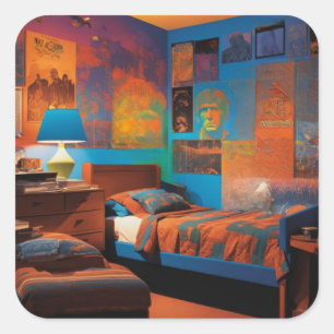 Blacklight Days Square Sticker