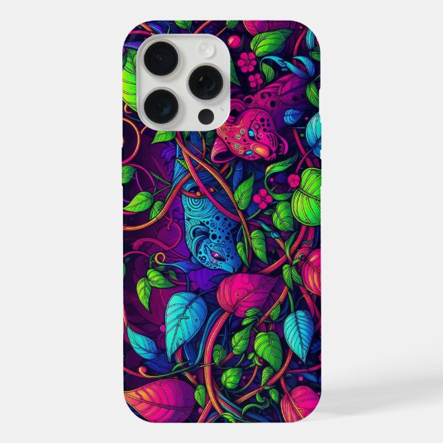  Blacklight Graffiti design iPhone Case (Back)
