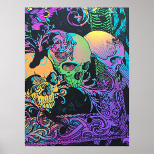 Blacklight poster with tons of colours