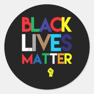 #blacklives classic round sticker