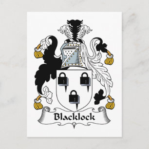 Blacklock Family Crest Postcard