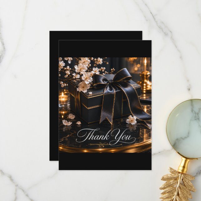 Blackmere & Co. Luxury Gift Box Thank You Card | E (Front/Back In Situ)