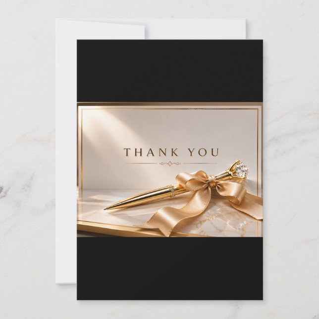 Blackmere & Co. Luxury Pen Thank You Card | Refine (Front)