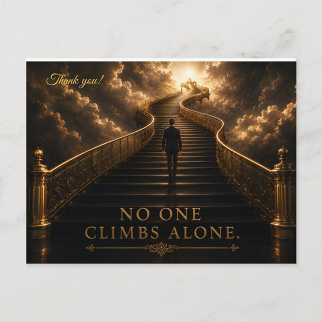 Blackmere & Co. Luxury Staircase Thank You Card |  (Front)