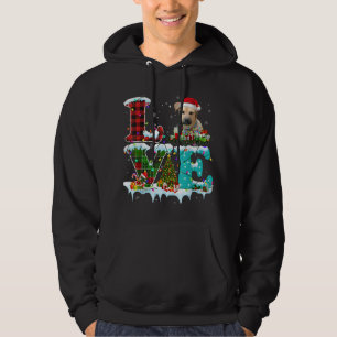Blackmouth Cur Christmas Tree Lights Santa Dog Xma Hoodie