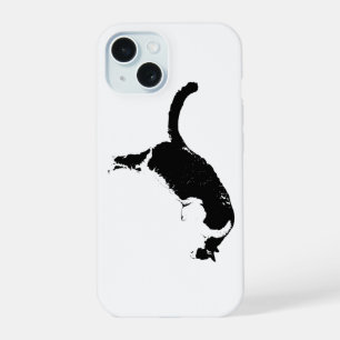 Blackout Cat iPhone 15 Case