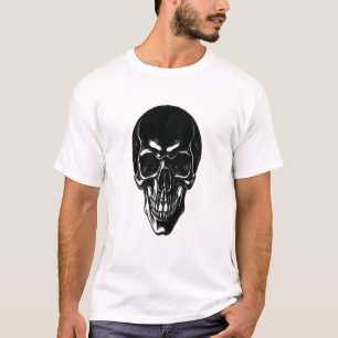 Blackout Skull - Gothic Grunge Streetwear Graphic T-Shirt