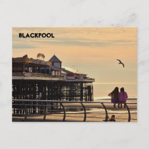 Blackpool Beach Postcard