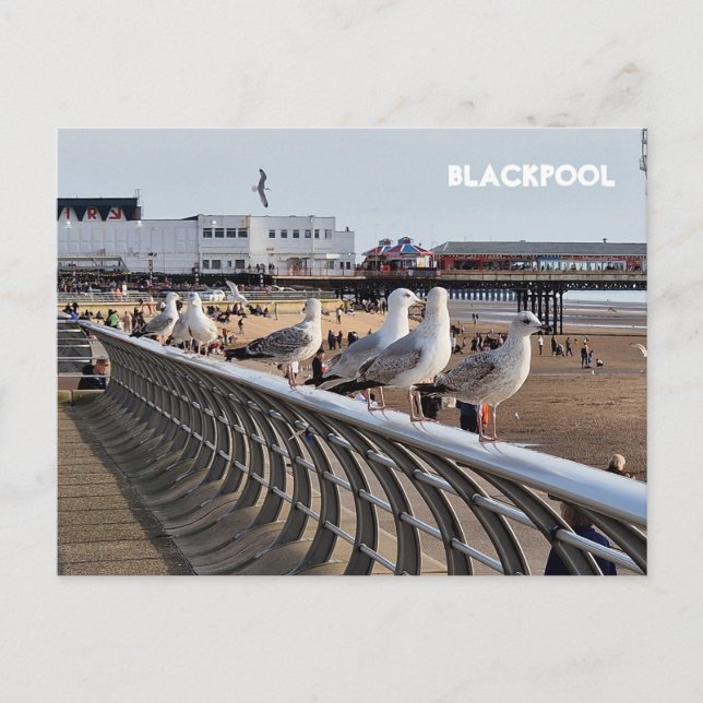 Blackpool Beach Postcard (Front)