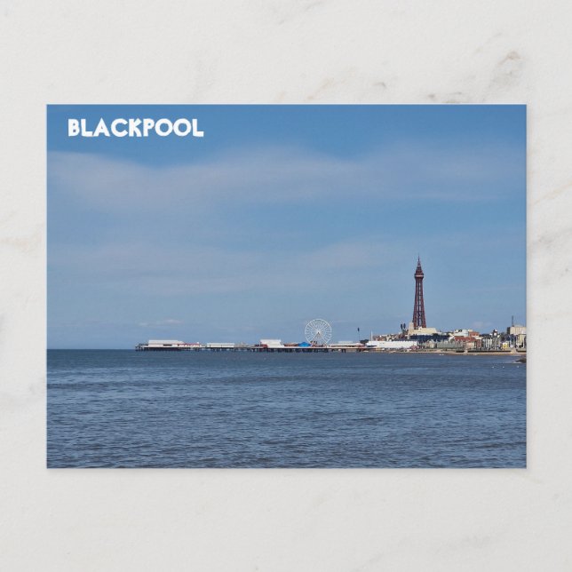 Blackpool Beach Postcard (Front)