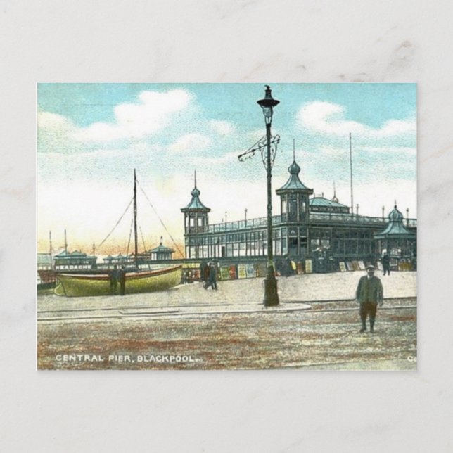 Blackpool, Central Pier Postcard (Front)