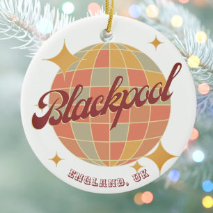 Blackpool England City retro decor Ceramic Ornament