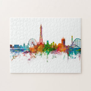 Blackpool England Skyline Jigsaw Puzzle