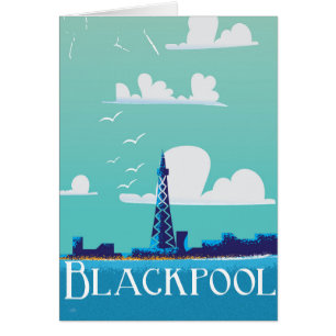 Blackpool, England vintage travel poster
