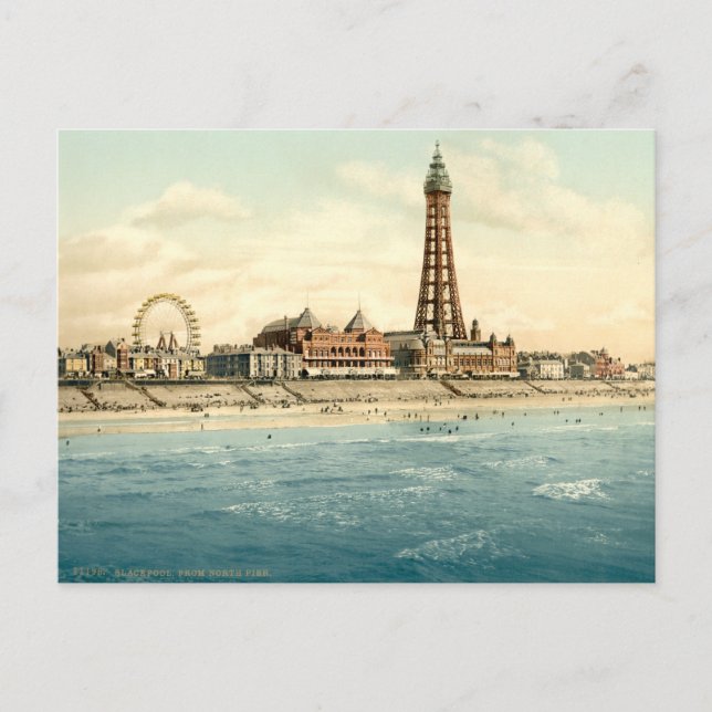 Blackpool II, Lancashire, England Postcard (Front)