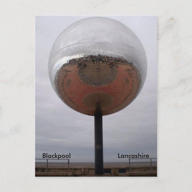 Blackpool Mirrorball Postcard (Front)