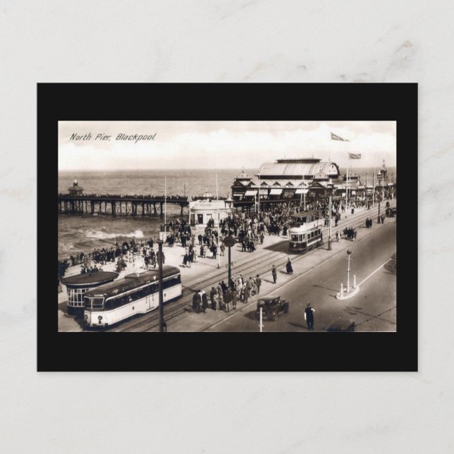 Blackpool, North Pier Postcard (Front)