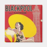 Blackpool Railway Poster Vintage Hiking Duck